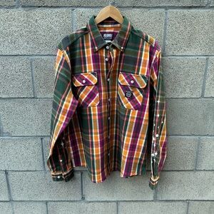 Billionaire Boys Club BB Horizon Long Sleeve Woven PIneneedle Men’s Size L